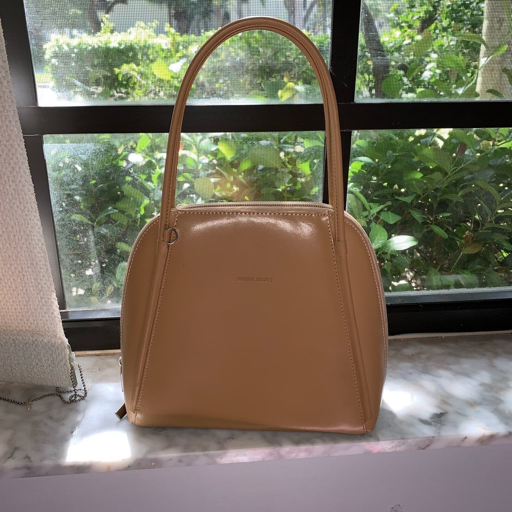 David Jones Hand Bag Tan